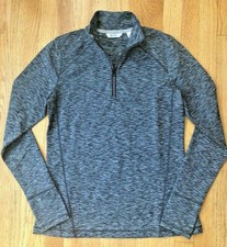 Lands End Sport 1/4 Zip Athletic Fitness Yoga Pullover Long Sleeve Top Jacket S