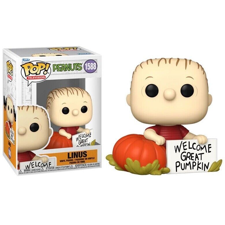 Figurine Pop Linus Charlie Brown Great Pumpkin en vinyle de 9 cm pour collectionneur