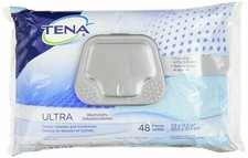 Bath Wipe TENA Ultra Soft Pack ''Aloe / Vitamin E / Chamomile Unscented PK/48''