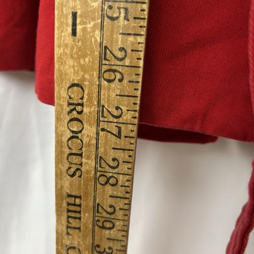 Aziz Damen Jacke rot zweireihig mit Gürtel und Rüschendetails Herzfutter S - Bild 7 von 7
