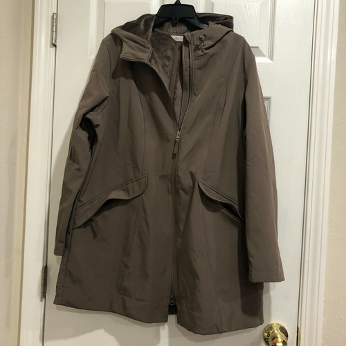 van heusen womens xl trench coat faux 
