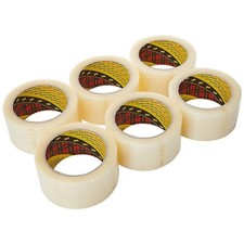 6 rolek przezroczystej taśmy pakowej SCOTCH 3M 48 mm x 66 metrów pakowanie paczek poczta