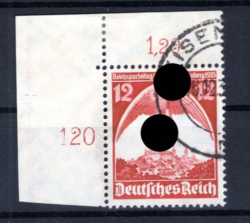 DR-3.Reich 587ER Stamped Sheet Corner (CA4049