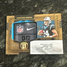 PANTHERS 🔥 JONATHON BROOKS 🔥  10/10  NFL-NIKE-GO-PATCH 🔥 PERFECT
