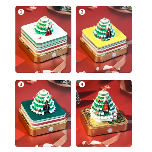 3D Desk Calendar Notepad 2025 Carving Memo Pad w/Lights Tree New year Gifts US - Picture 5 of 12