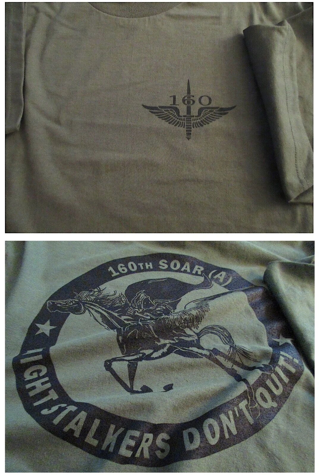 160th NIGHT STALKERS SOAR Spec OPS Aviation T-Shirt Large Military US Military 1