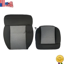 For 2004-2008 Ford F-150 Driver Bottom Top Cloth Seat Cover Dark Flint Gray