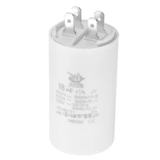 CBB60 18uf Run Capacitor AC450V 4Pin Double Insert for Motor Star 72x40mm