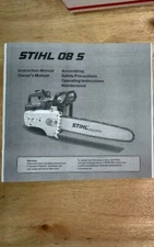 08 S, 08S Stihl Chainsaw Instruction Owner Operators Manual