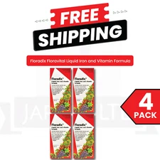 Floradix Liquid Iron & Vitamin Formula 500ml Pack of 4 Energy & Health Boost