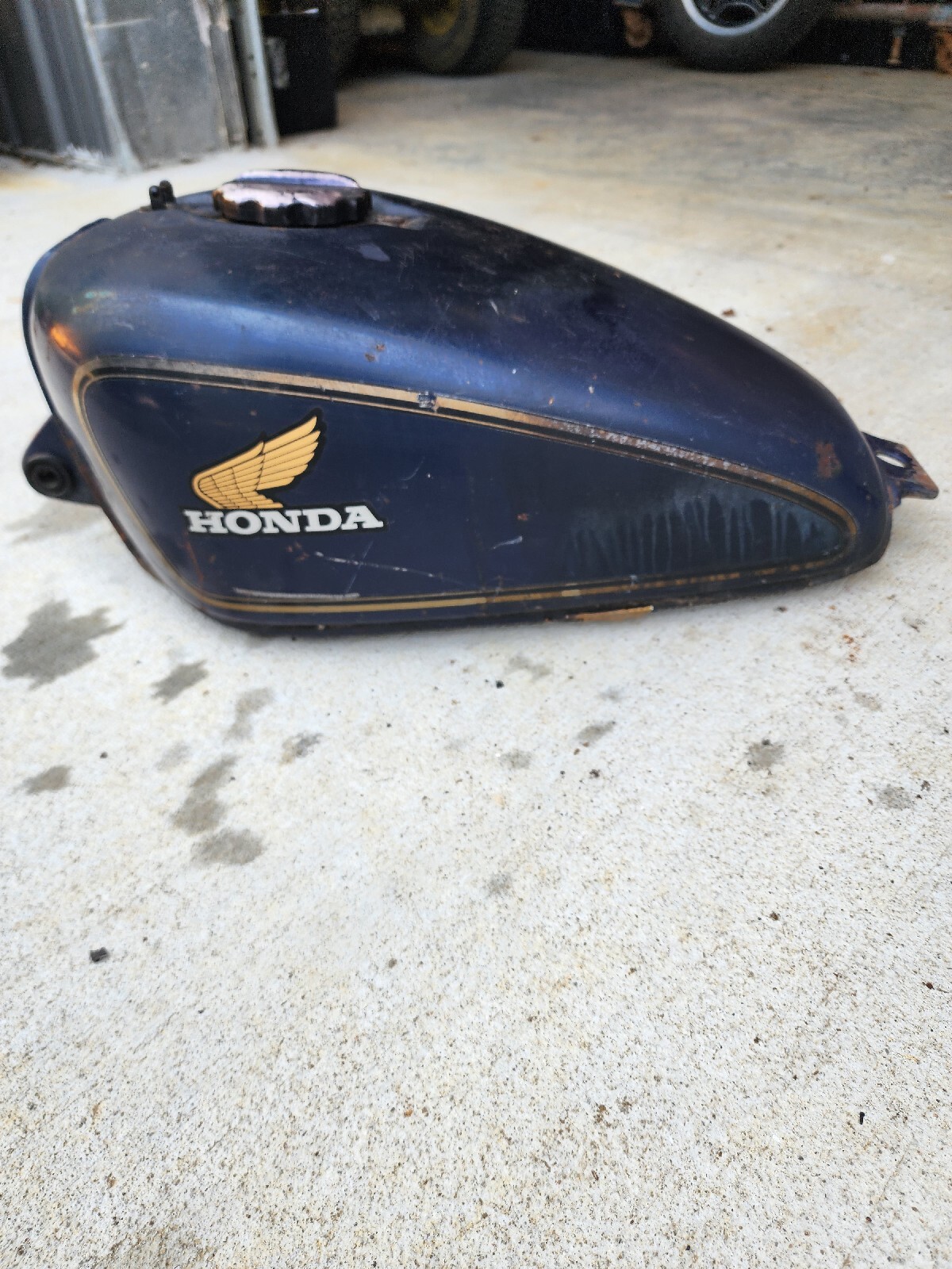 Honda CX500 CX 500 Gas Fuel Petrol Tank with Cap Clean Shiny Inside FM