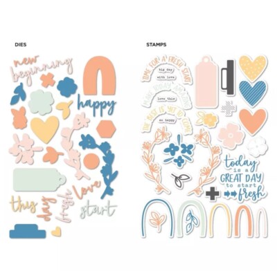 Diamond Press Beginnings and Endings Stamp and Die Set 814571
