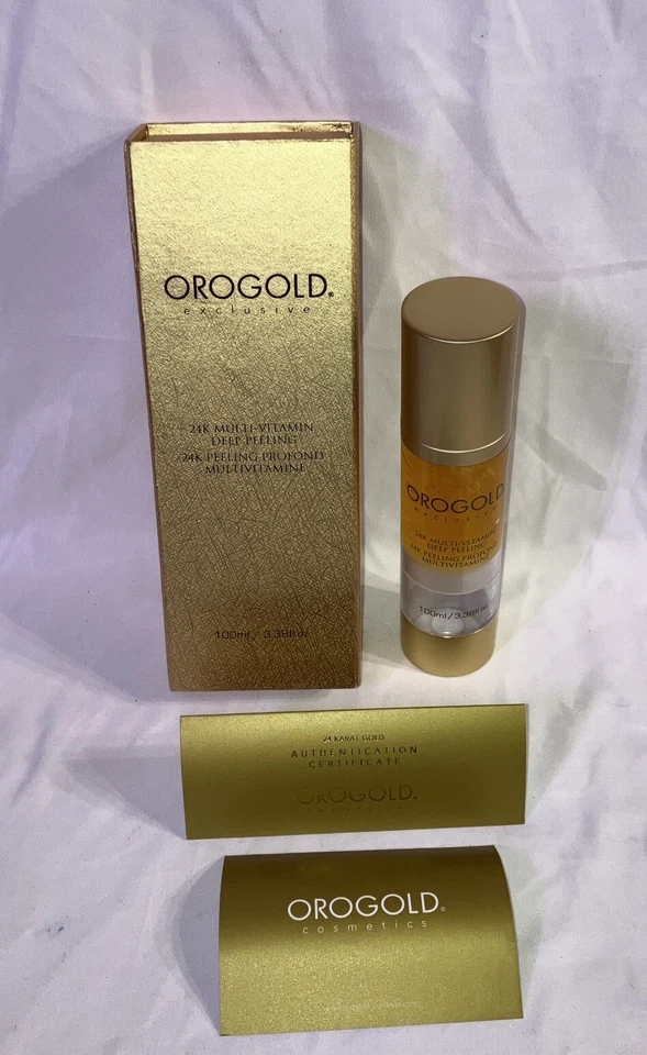 OROGOLD EXCLUSIVE 24K MULTI -VITAMIN DEEP PEELING 3.3 FL OZ. See Description. - Image 2 of 4