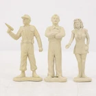 3 Marx Vintage 60’s Space Toy Figures Astronaut, Commander & Civilian 6" Lot