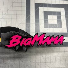 Custom Text Bigmama 3d Car Emblem Multicolor Acrylic Car Badge 1pc