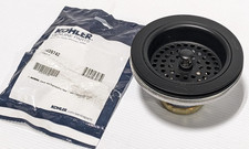 Kohler Duostrainer Matte Black 4.5" Sink Drain and Strainer Basket 8977-BL