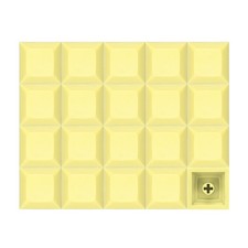 20 Pcs PBT Keycap Set DSA Mechanical Numeric Keypads for Keyboard, Light Yellow