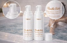 TRULY 2 Pack NEW Vanilla Baby Hydra Smooth Shave Cream with Phyto-Smooth Complex