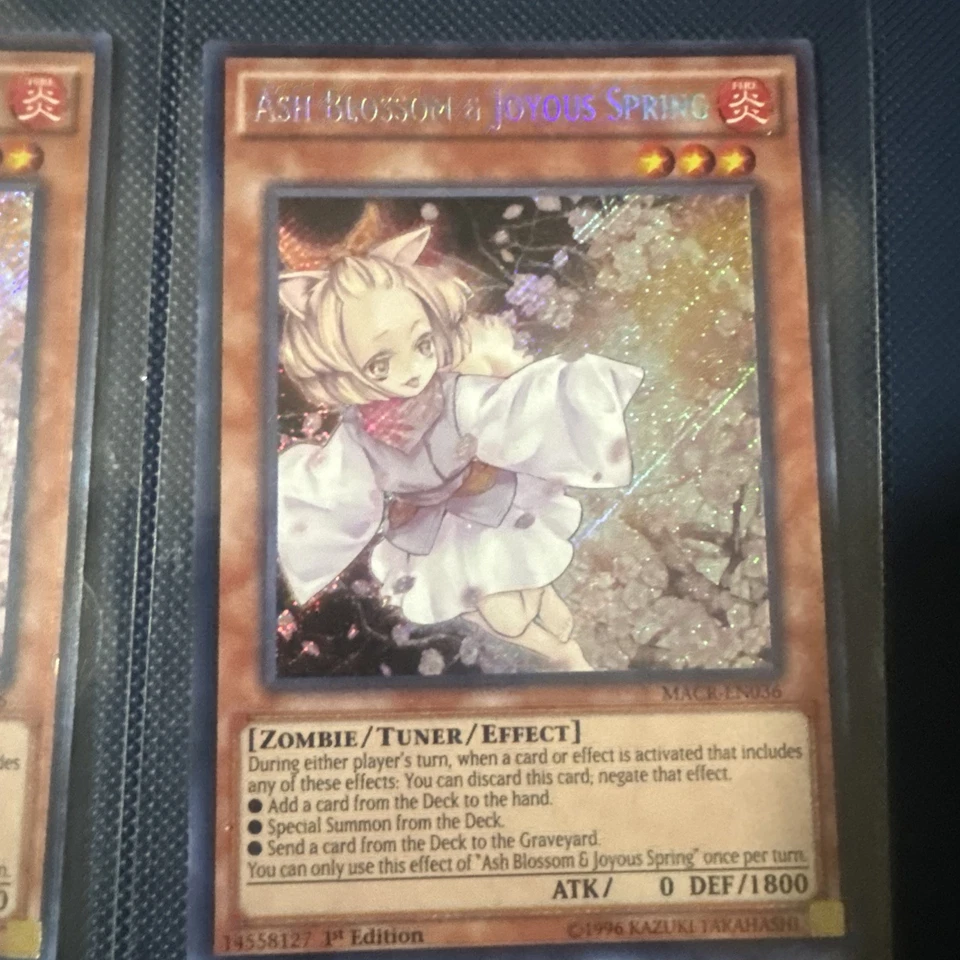 3 Ash Blossom & Joyous Spring MACR-EN036 Maximum Crisis 1st Edition PLAY SET - Image 2 of 4