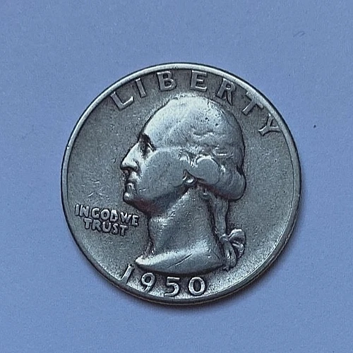 1950-S WASHINGTON QUARTER 90% SILVER EXTREMELY FINE