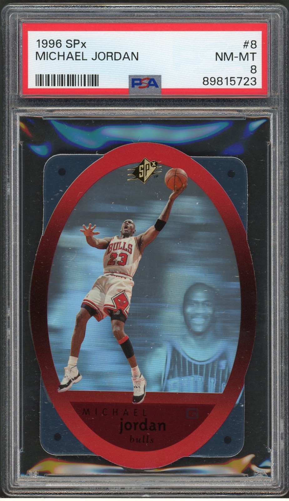 1996 SPx Michael Jordan #8 Chicago Bulls PSA 8