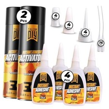 CA Glue with Activator 4 x 1.76 oz.  2 2 Pack 4 50gr CA Glue  2 400ml act. 