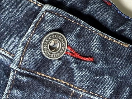 Smoke Rise Original Vintage Denim Jeans Men's Size 36/32 Faded Blue Moto Style - Picture 6 of 8