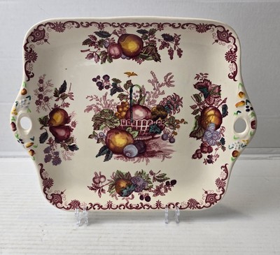 Masons Obstkorb dunkelrosa & weiß - 10,5'' quadratische Kuchenplatte