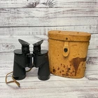 Ww2 Army Military M15 Binoculars W/ M44 Leather Case