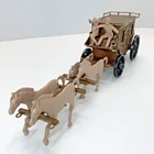 1950s Stage Coach MARX or Similar ~ Plastic Cowboys Horses