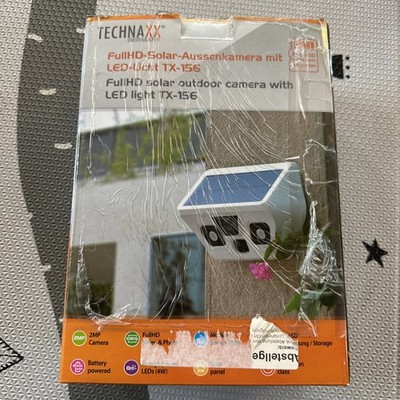 Technaxx TX-156 Full HD Solar Außenkamera Überwachungskamera mit LED Licht Kamer