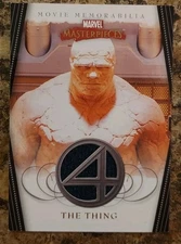 2008 Marvel Masterpieces Series 2 Fantastic Four Movie Memorabilia The Thing