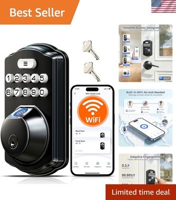 Voice-Controlled Fingerprint Lock with Real-Time Alerts & Easy Installation