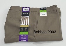 Haggar Men's Straight-Fit Dress Pants, Tan, Size 40X29