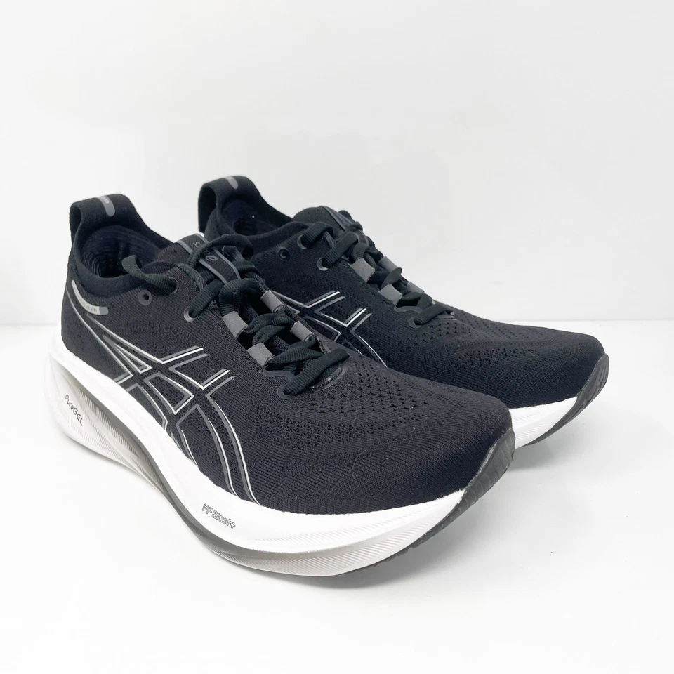 Asics Womens Gel Nimbus 26 1012B601 Black Running Shoes Sneakers Size 8 - Image 2 of 4