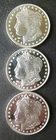 Lot of Three HM 1oz Silver Morgan Rounds