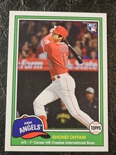 2018 Topps Throwback Thursday TBT Shohei Ohtani RC #229 Set #38 Print Run 667