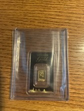 Holy Land Mint Israel Jerusalem Gold 1 Gram 999.9 Fine Gold Bar Limited Edition 7775.56 per troy oz