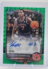 2025-26 Bowman #CPA-KH Keyshawn Hall Chrome Prospect Autographs Green #/99