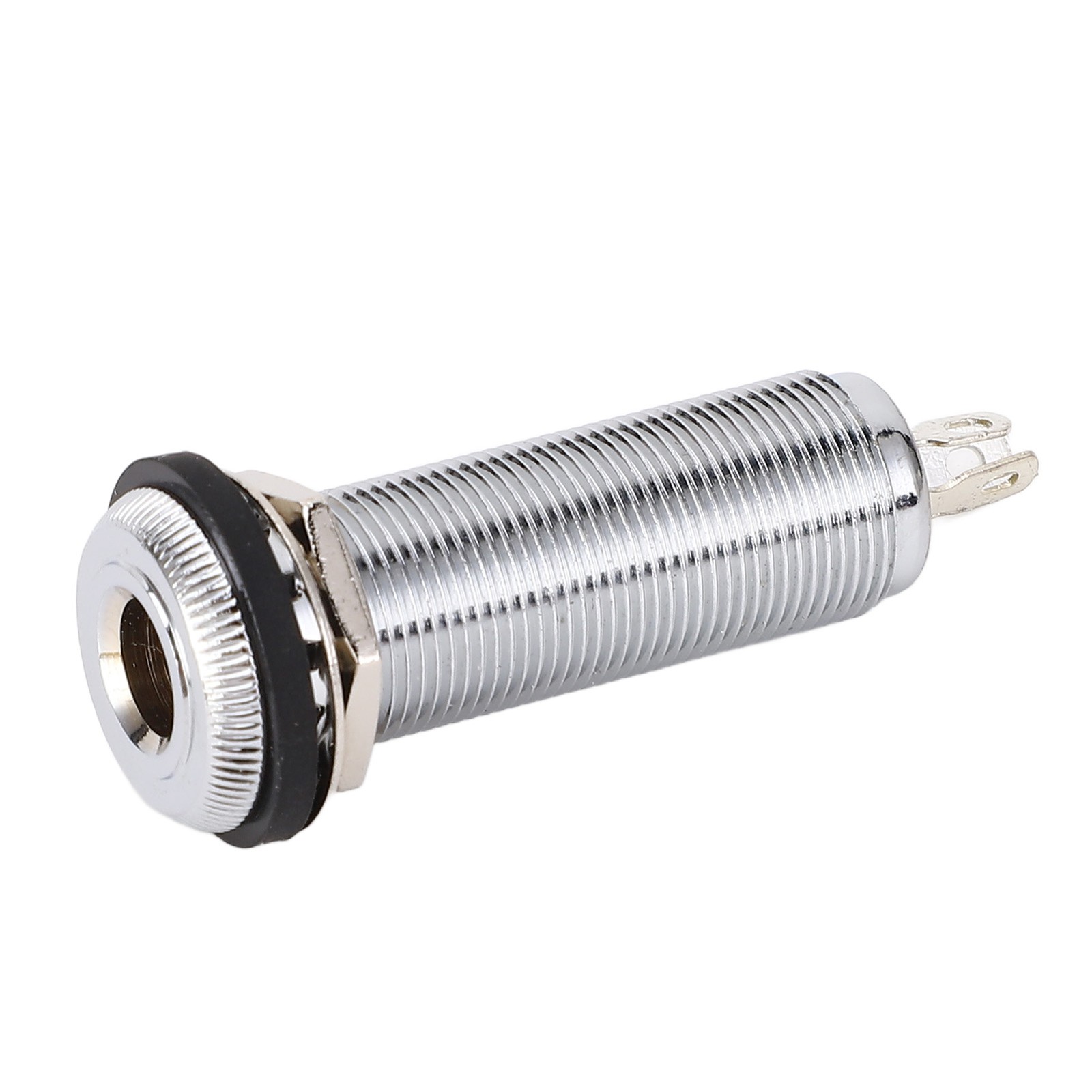 Guitar Bass Barrel Jack Socket 6.35mm Brass Mono Cylinder Input Output 3 Pin