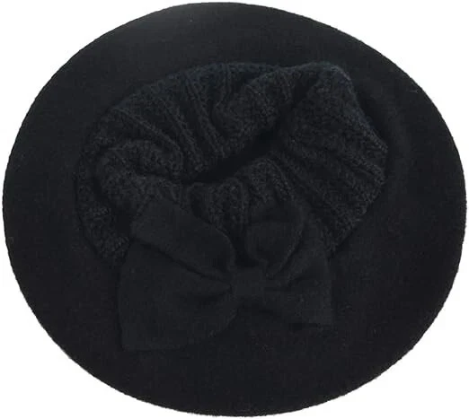 Mujer 100% Lana Cubo Sombrero Fieltro Cloche Boina Vestido Invierno Gorro Sombreros Foto 3 de 4