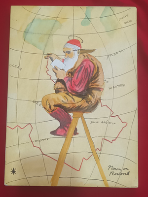 #ad Norman Rockwell painting on canvas oil 0.35x0.25m signed stamped $450.00