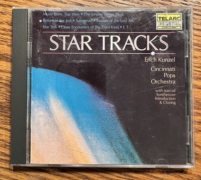 STAR TRACKS Erich Kunzel Cincinnati Pops STAR WARS Superman ET Raiders 1984 CD