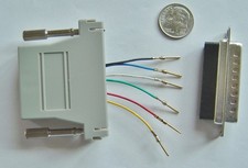  Qty 1 DB25 Male Plug 25-pin to RJ45. 8P6C Modular adapter 6 CONDUCTOR 