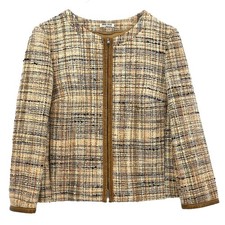 Miu Miu Zip Up Jacket Beige AMM1 2010 138 36 125770