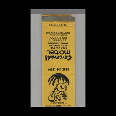 Matchbook Cover - Music Related Corcovado Motel Yuma, AZ