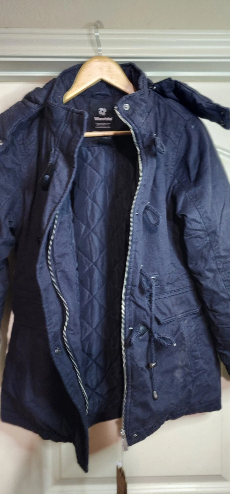 Wantdo Men's Waterproof Puffer Jacket Warm Winter Coat with Removable Hood Small
