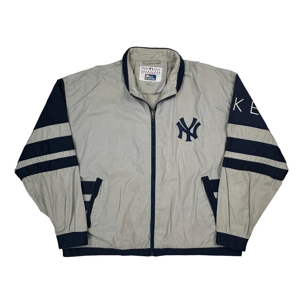 Yankees Pro Player Windbreaker - XL Grey Polyester