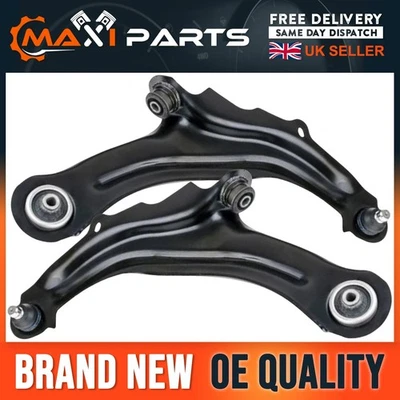 Brazos de control de horquilla de suspensión inferior delantera x2 Renault Megane Mk2 2002-en adelante - Imagen 1 de 4