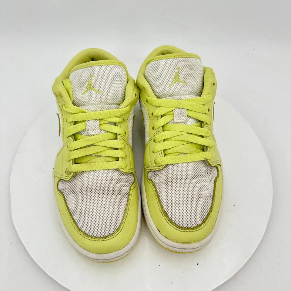 Nike Air Jordan 1 Mujer Talla 7.5 DH9619-103 Limelight Summit Blanco Amarillo Zapatos Foto 3 de 4